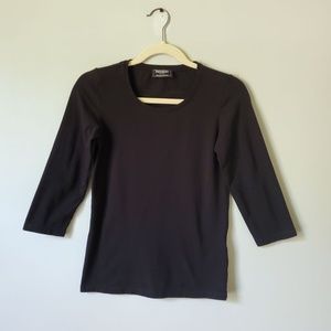 YSL YVES SAINT LAURENT | Black & Gold YSL Uniform Top | S